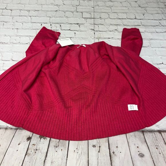 NWT 89th Madison Women Open Front Cardigan Sweater Size Medium Hot Pink M167 -16 - Picture 6 of 14